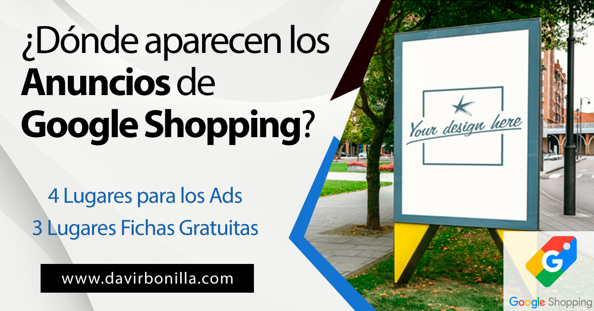 dónde aparecen los anuncios de google shopping