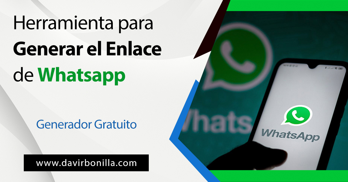 herramienta para generar el enlace de whatsapp