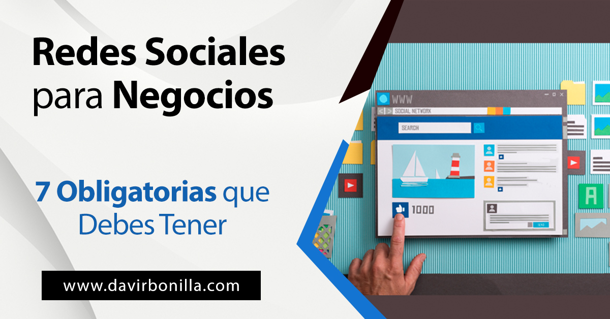 redes sociales para negocios cuales tener